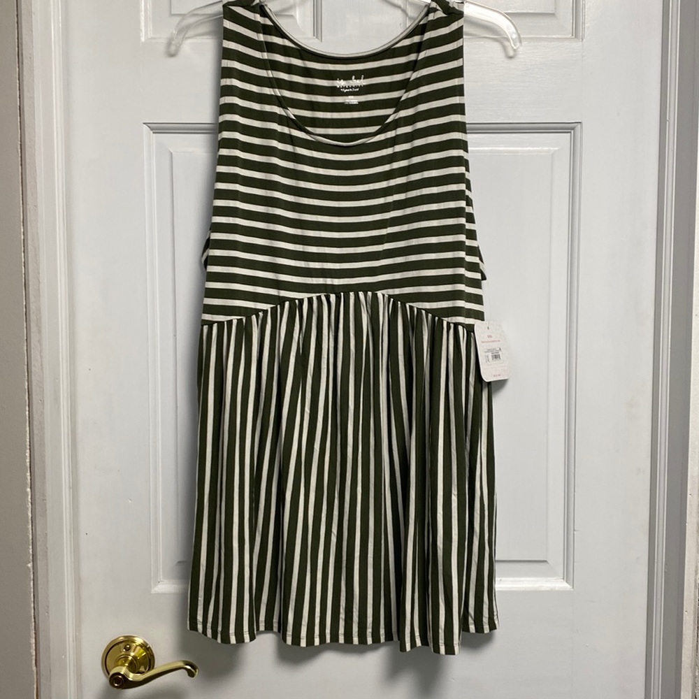 Isabel Maternity striped tank sleeveless top new